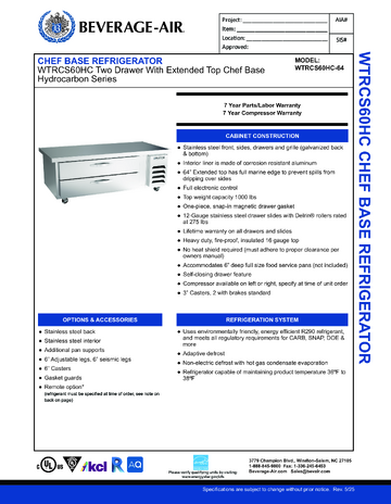 Spec Sheet