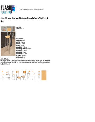 Spec Sheet