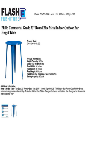 Spec Sheet