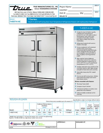 Spec Sheet