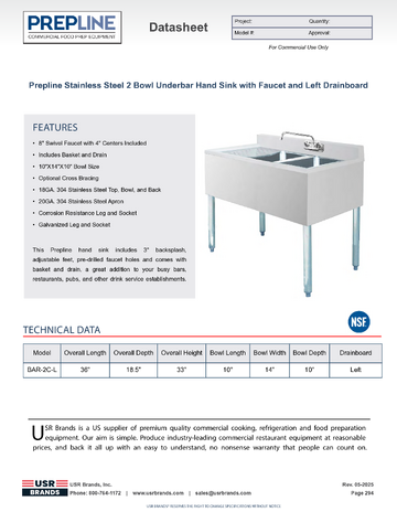Spec Sheet
