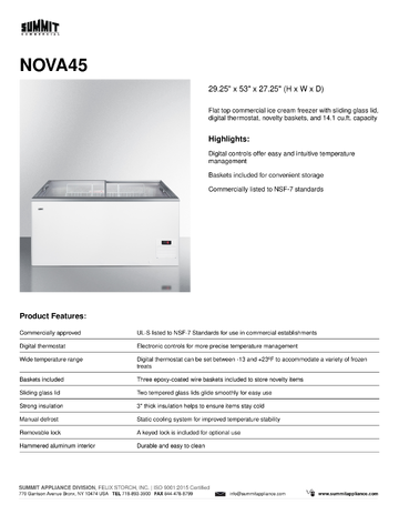 Spec Sheet