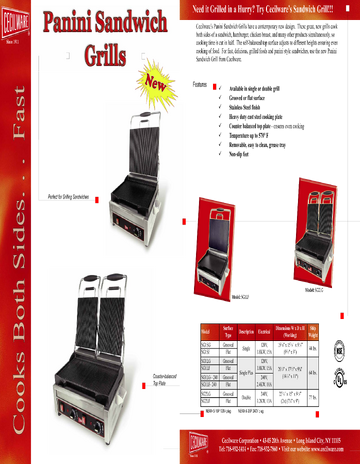 Spec Sheet