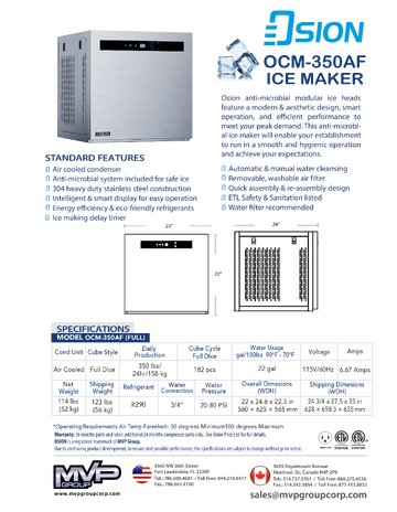 Spec Sheet