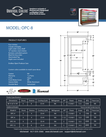 Spec Sheet