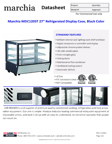 Spec Sheet