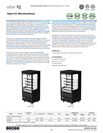 Spec Sheet