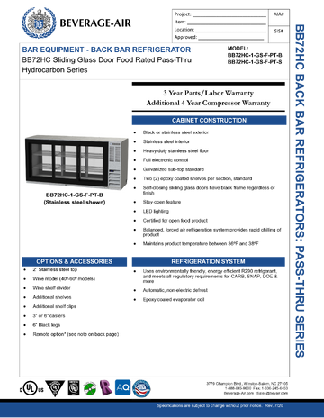 Spec Sheet
