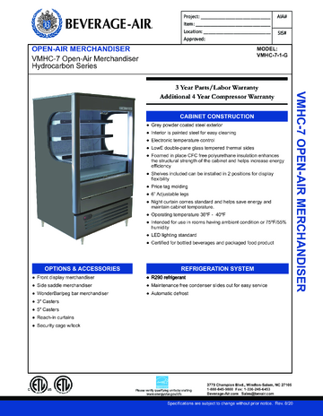 Spec Sheet