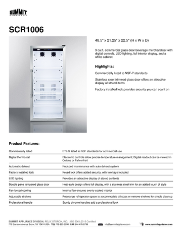 Spec Sheet