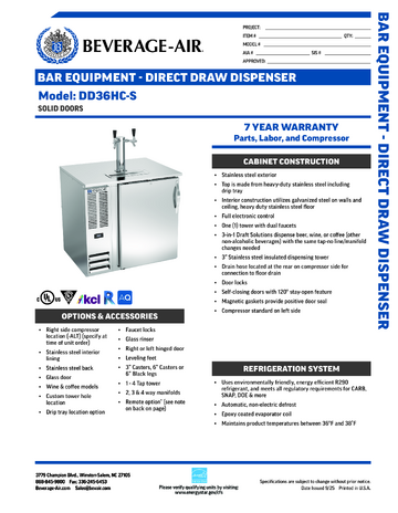 Spec Sheet