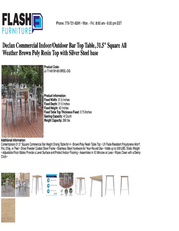 Spec Sheet