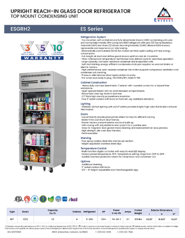 Spec Sheet