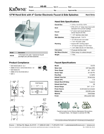 Spec Sheet