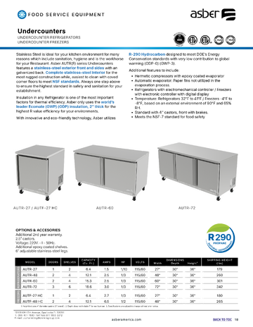 Spec Sheet