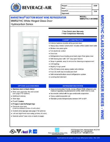 Spec Sheet