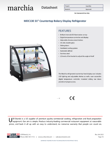 Spec Sheet