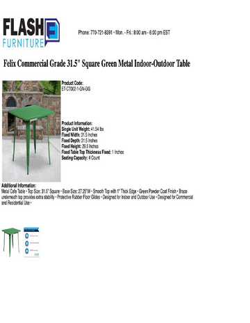 Spec Sheet