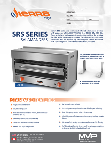Spec Sheet