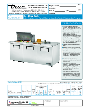 Spec Sheet