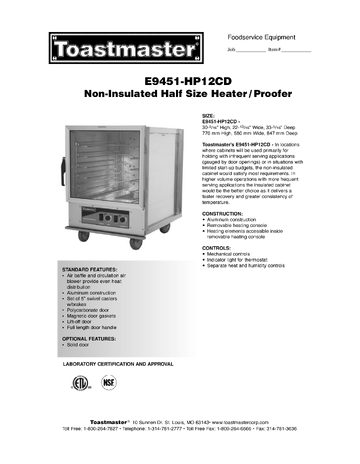 Spec Sheet