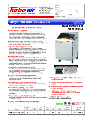 Spec Sheet
