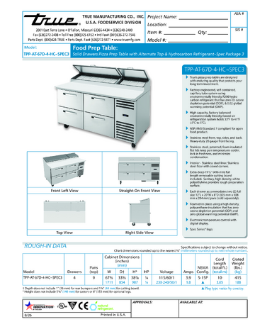 Spec Sheet