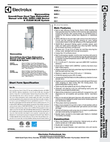 Spec Sheet