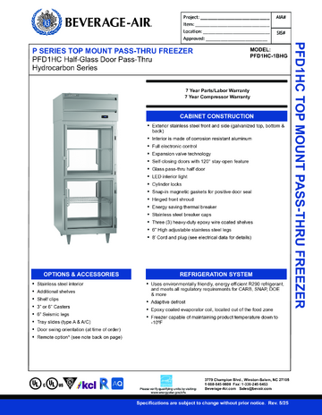 Spec Sheet