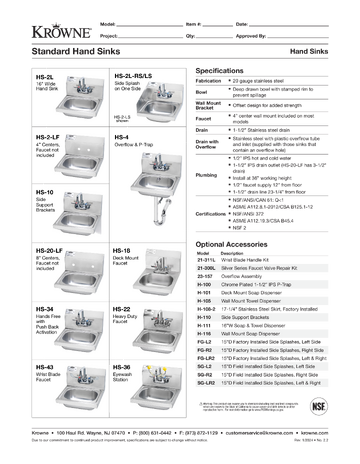 Spec Sheet