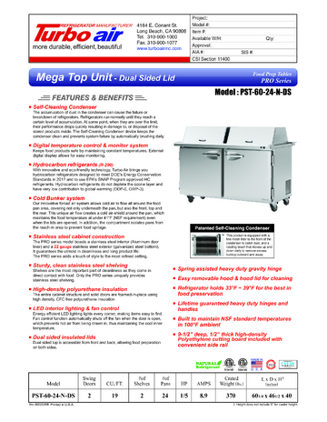 Spec Sheet