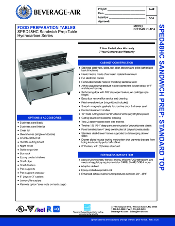 Spec Sheet