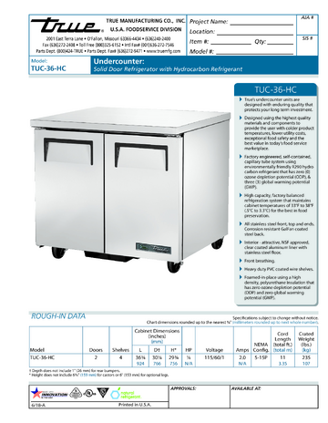 Spec Sheet