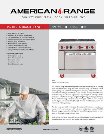 Spec Sheet