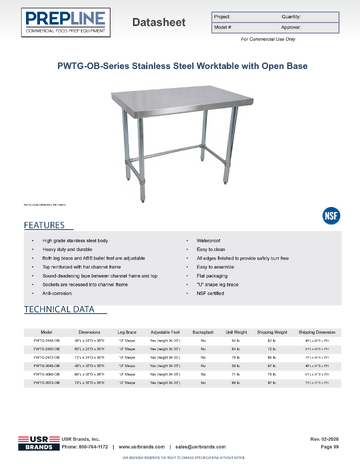 Spec Sheet