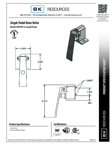 Spec Sheet