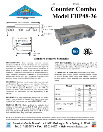 Spec Sheet