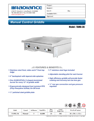 Spec Sheet