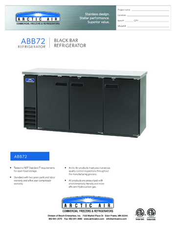 Spec Sheet
