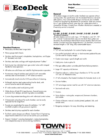 Spec Sheet