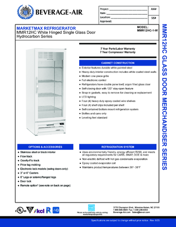 Spec Sheet