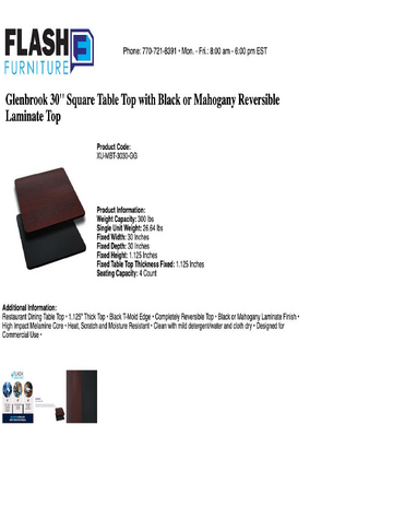 Spec Sheet