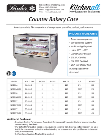 Spec Sheet