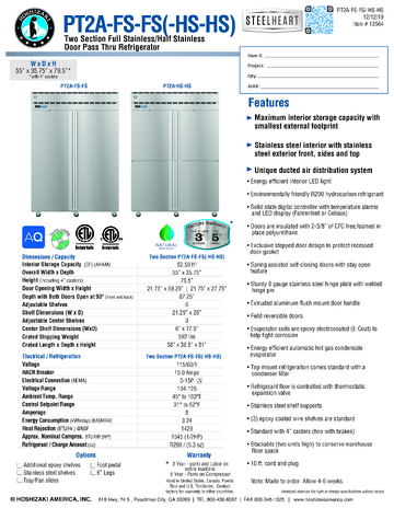 Spec Sheet
