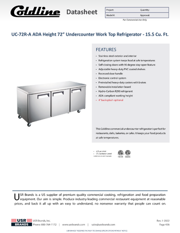 Spec Sheet