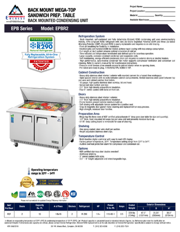 Spec Sheet
