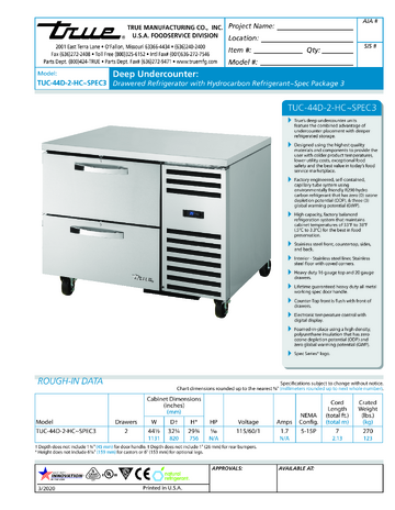 Spec Sheet