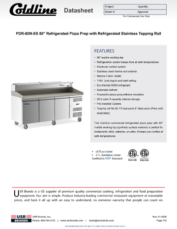 Spec Sheet