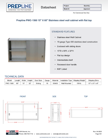 Spec Sheet