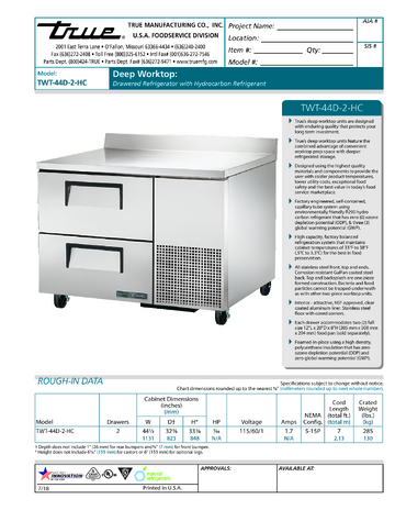 Spec Sheet